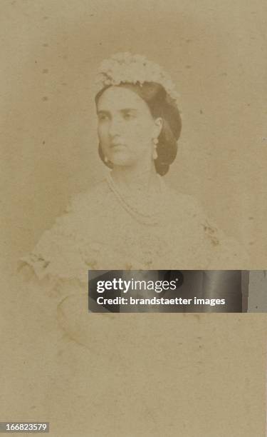 Charlotte Princess of Belgium . Wife of Archduke Ferdinand Maximilian of Austria. Empress of Mexico. 1864. Photograph. Charlotte Prinzessin von...