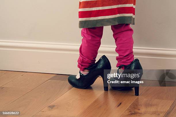 shoes - child high heels stock pictures, royalty-free photos & images