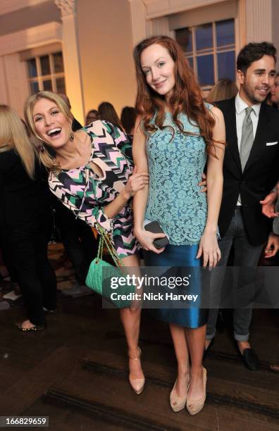 Hofit Golan and Olivia Grant attend as Molton Brown and Giles Deacon launch a collaboration at the ICA on April 17, 2013 in London, England.