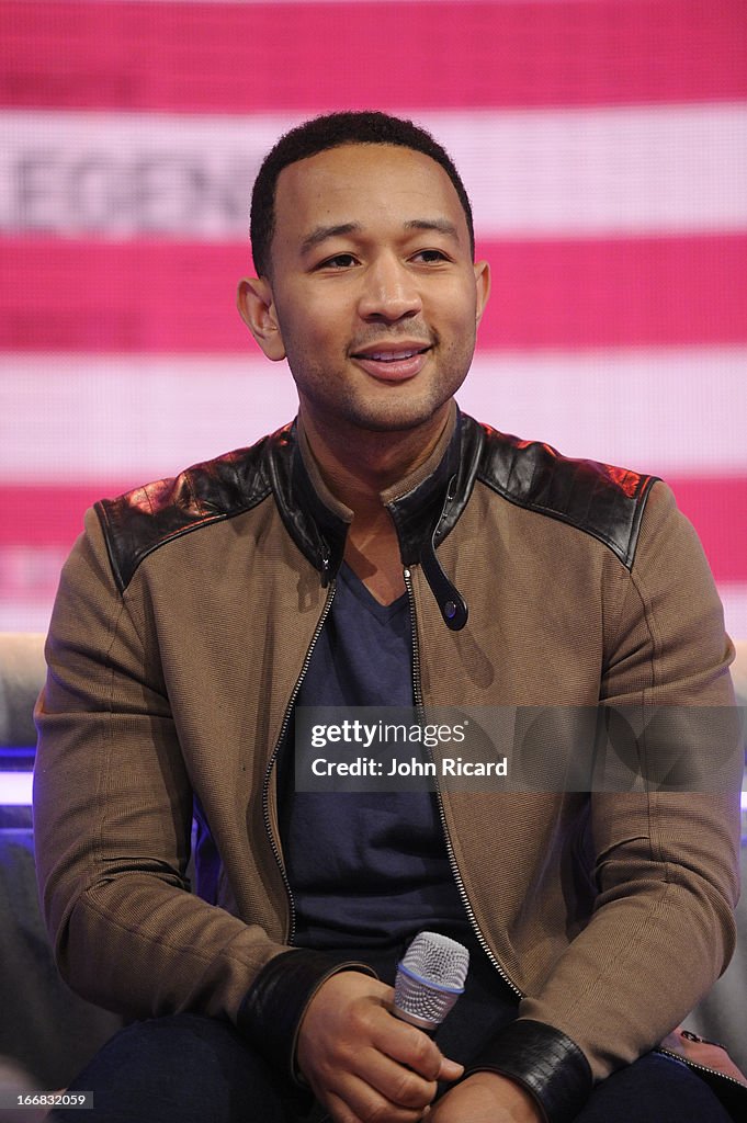 Kat Dahlia, John Legend, Stacy Barthe & Wiz Khalifa Visit BET's "106 & Park"