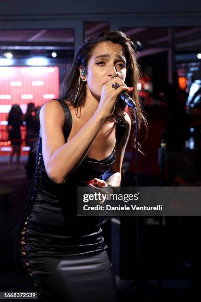 Levante performs at the NuovoImaie Venice Award 2023 at the 80th Venice International Film Festival on September 08, 2023 in Venice, Italy.