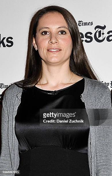 Sarah Burns attends the TimesTalks Presents: "Central Park 5" at TheTimesCenter on April 17, 2013 in New York City.