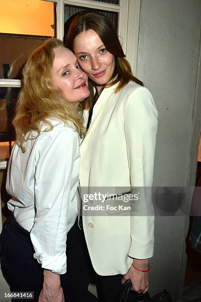 Designer Sibylle de Saint Phalle and model/blogger Milagros Schmoll attend 'Les Racines De La Ville' Aramy Machry' s Photo Exhibition Preview At 'Le...