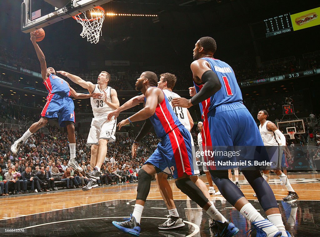 Detroit Pistons v Brooklyn Nets