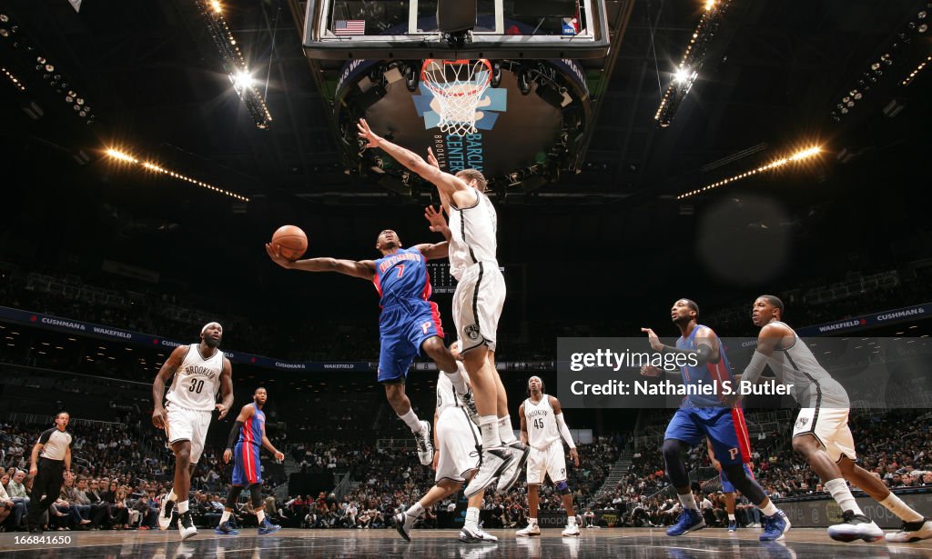 Detroit Pistons v Brooklyn Nets
