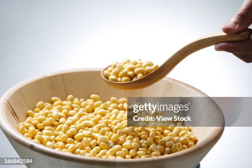 Soybean and spoon Soybean and spoon