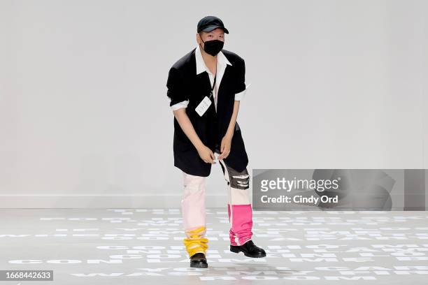 Peter Do walks the runway at the Helmut Lang fashion show during New York Fashion Week The Shows on September 08, 2023 in New York City.