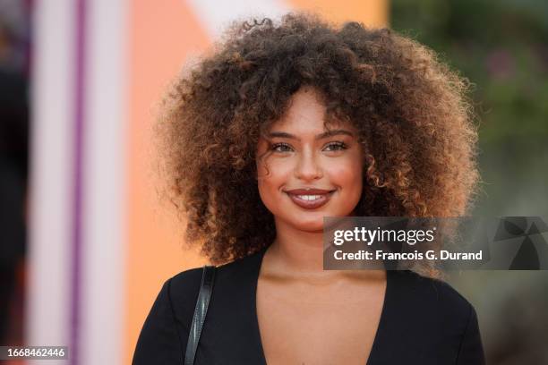 Paola Locatelli attends the "May December" premiere during the 49th Deauville American Film Festival on September 08, 2023 in Deauville, France.