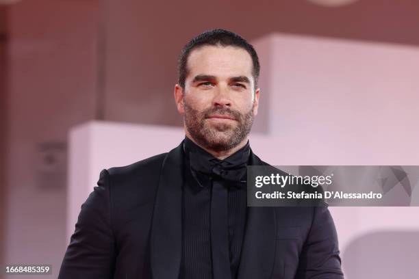 Alejandro Nones attends a red carpet for the movie "Memory" at the 80th Venice International Film Festival on September 08, 2023 in Venice, Italy.