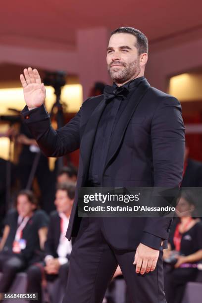 Alejandro Nones attends a red carpet for the movie "Memory" at the 80th Venice International Film Festival on September 08, 2023 in Venice, Italy.