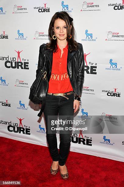 Sasha Cohen attends Stand Up For A Cure 2013 at Madison Square Garden on April 17, 2013 in New York City.