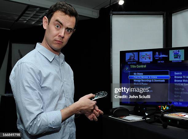 Actor Colin Hanks attends the Gift Lounge at the 28th Rock and Roll Hall of Fame Induction Ceremony presented by I Can't Believe It's Not Butter!...