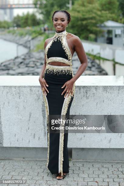 Kiki Lane attends the Prabal Gurung fashion show during New York Fashion Week The Shows on September 08, 2023 in New York City.