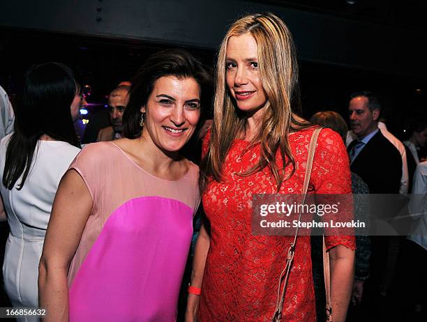 Director of Programming for Tribeca Film Festival Genna Terranova and Mira Sorvino attend the Opening Night After Party and Performance during the...