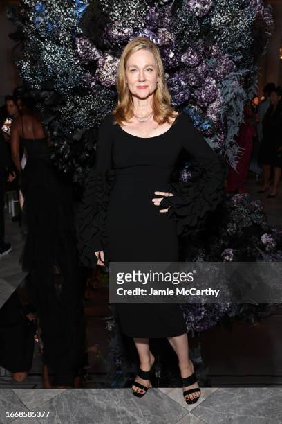 Laura Linney attends the Christian Siriano SS24 Runway Show at The Pierre Hotel on September 08, 2023 in New York City. (Photo by Jamie...