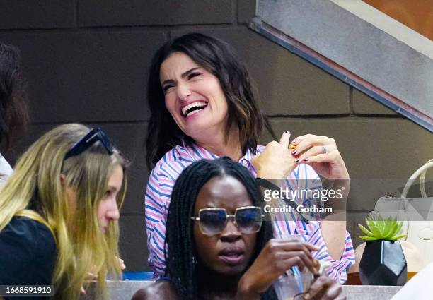 Idina Menzel at the 2023 US Open Tennis Championships on September 08, 2023 in New York City.