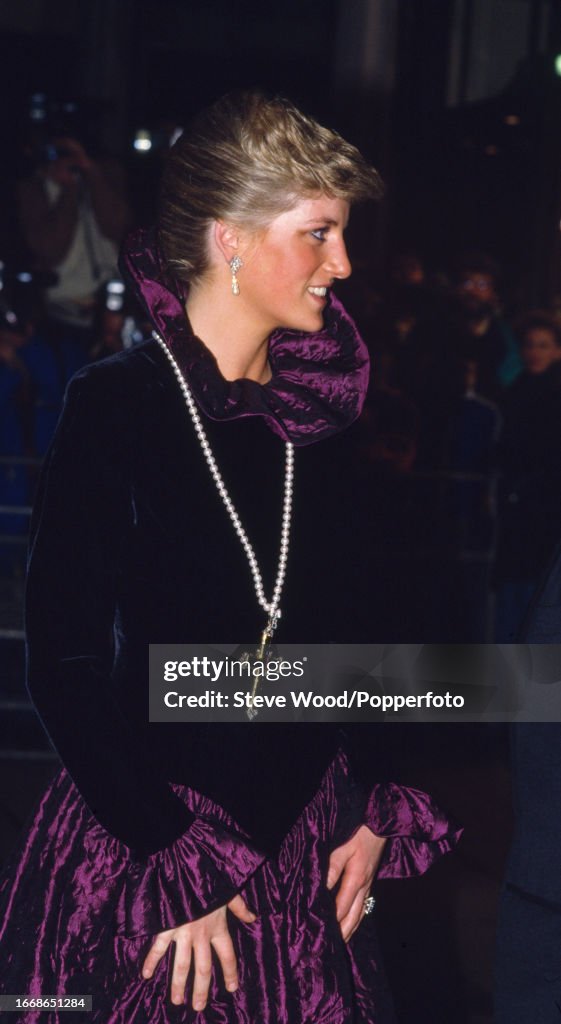 Princess Diana Attends Garrard's Charity Event In London