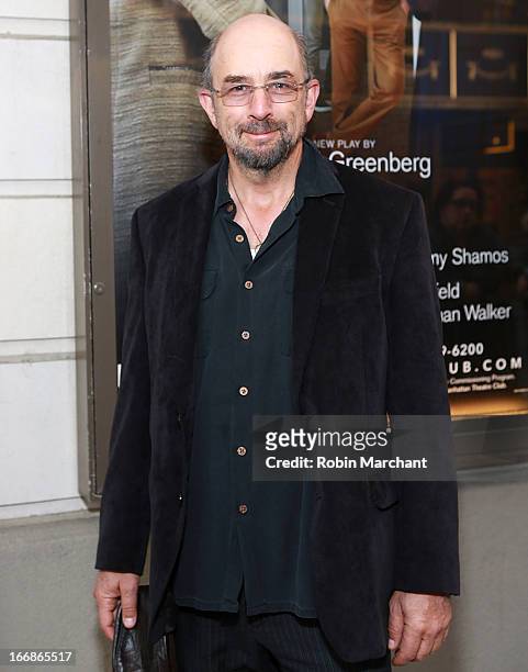 Actor Richard Schiff attends the "The Assembled Parties" opening night at Samuel J. Friedman Theatre on April 17, 2013 in New York City.