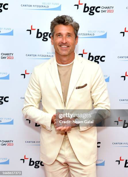 Patrick Dempsey attends the annual Charity Day hosted by BGC Group and The Cantor Fitzgerald Relief Fund on September 11, 2023 in New York City.