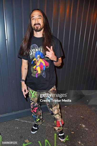 Steve Aoki attends the Gluecksgefuehle Festival at Hockenheimring on September 15, 2023 in Hockenheim, Germany.