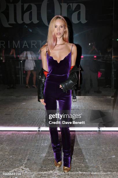 Mary Charteris attends a VIP event celebrating the launch of Rita Ora's multi-season partnership with Primark at Ambika P3 on September 15, 2023 in...