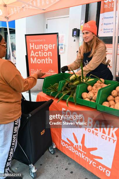 Lauren Bush Lauren attends Feeding America hosts Hunger Action Day event at Food Bank for New York City's Harlem Community Kitchen on September 15,...