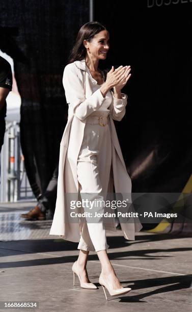 The Duchess of Sussex arrives for a medal ceremony during the Invictus Games in Dusseldorf, Germany. Picture date: Saturday September 16, 2023.