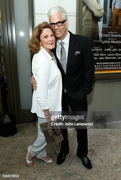 Linda Lavin and Steve Bakunas attend "The Assembled Parties" Broadway Opening Night at the Samuel J. Friedman Theatre on April 17, 2013 in New York...