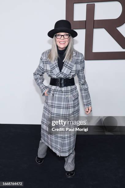 Diane Keaton attends the Ralph Lauren fashion show during New York Fashion Week on September 08, 2023 in New York City.