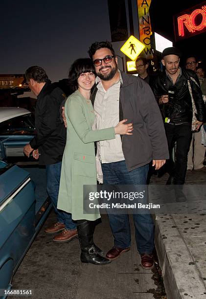 Jenn Schatz and Horatio Sanz attend "Cheech And Chong's Animated Movie!" VIP Green Carpet Premiere at The Roxy Theatre on April 17, 2013 in West...