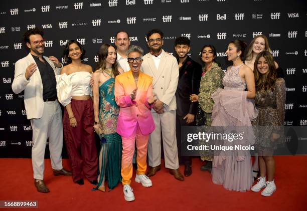 Cast and crew including Amrit Kaur, Andria Wilson Mirza, Fawzia Mirza, Hamza Haq, Ali A. Kazmi, Nimra Bucha, Meher Jaffri and Ayana Manji attend "The...