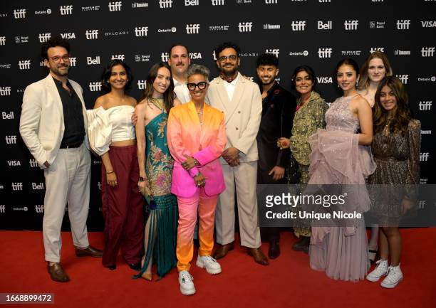 Cast and crew including Amrit Kaur, Andria Wilson Mirza, Fawzia Mirza, Hamza Haq, Ali A. Kazmi, Nimra Bucha, Meher Jaffri and Ayana Manji attend "The...