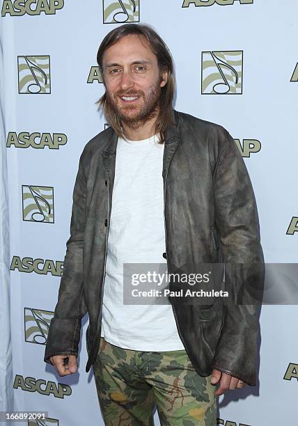 Songwriter / DJ David Guetta attends the 30th annual ASCAP Pop Music awards show at Hollywood & Highland Center on April 17, 2013 in Hollywood,...