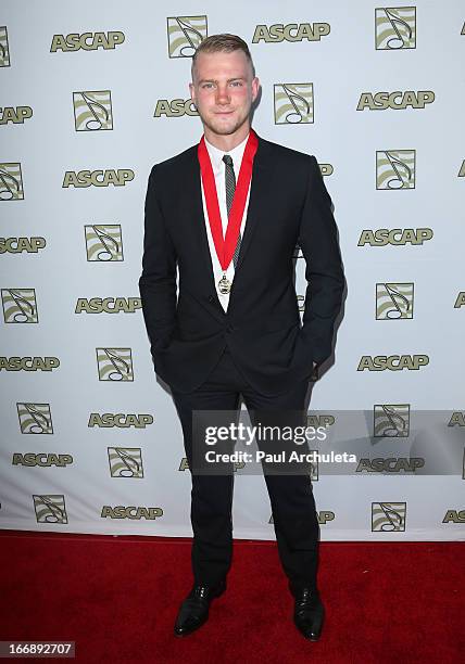 Singer / Songwriter Ed Drewett attends the 30th annual ASCAP Pop Music awards show at Hollywood & Highland Center on April 17, 2013 in Hollywood,...