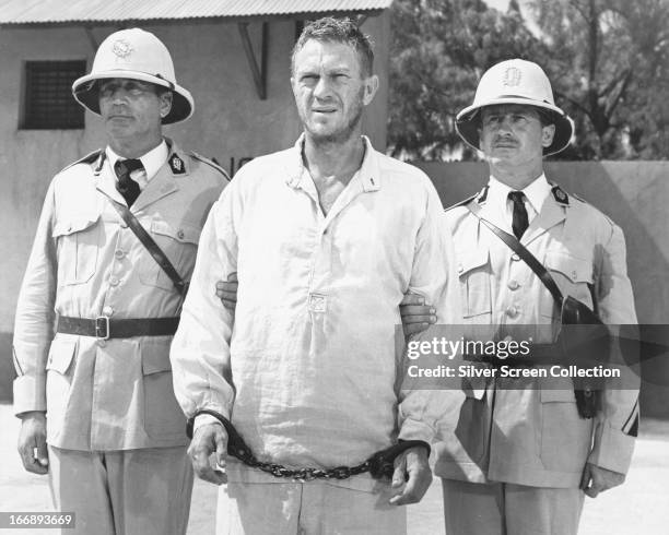 American actor Steve McQueen as Henri 'Papillon' Charriere in 'Papillon', directed by Franklin J. Schaffner, 1973.