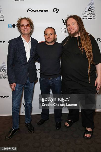 Beatport CEO Matthew Adell, IMS partner Ben Turner and author / virtual pioneer Jaron Lanier attend IMS Engage in partnership with W Hotels Worldwide...