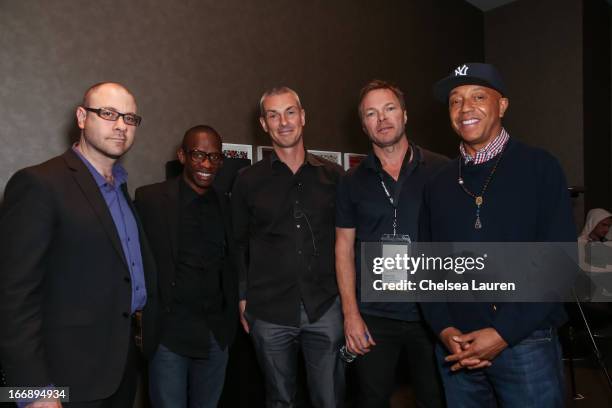 Billboard editornial director Bill Werde, founder/CEO of Atom Factory Troy Carter, president of electronic music at Sony / founder of Ultra records...