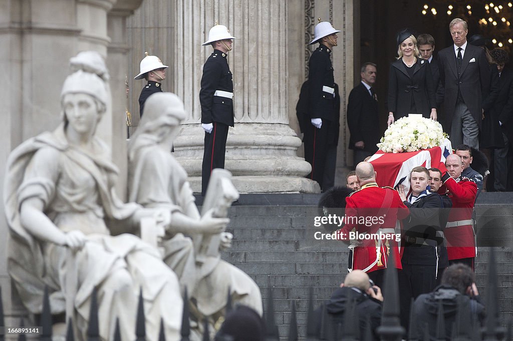 Funeral of Former U.K. Prime Minister Margaret Thatcher