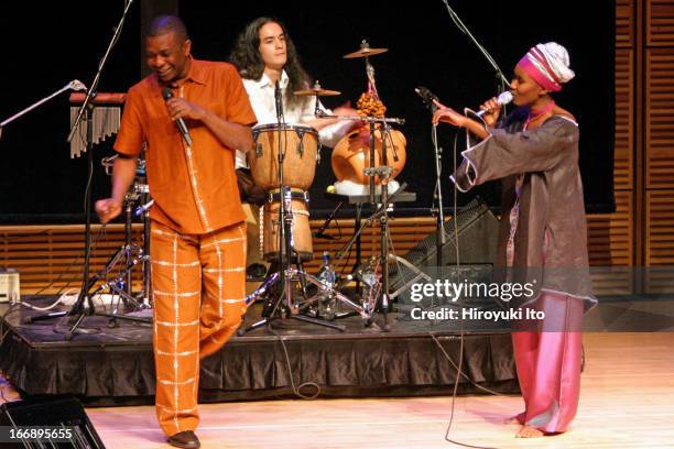 The singer Julia Sarr performing in the program "Youssou N'Dour: The Fresh Face of African Music" at Zankel Hall on Monday night, October 24,...