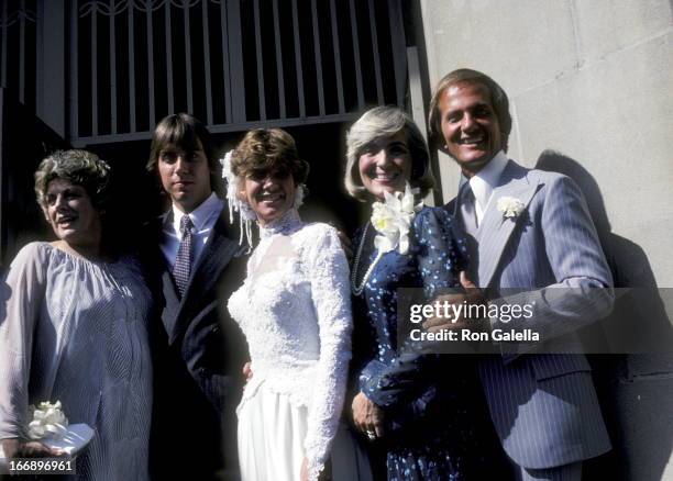 Rosemary Clooney, Gabriel Ferrer, Debby Boone, Shirley Boone, and Pat Boone attend Debby Boone-Gabriel Ferrer Wedding Ceremony on September 1, 1979...