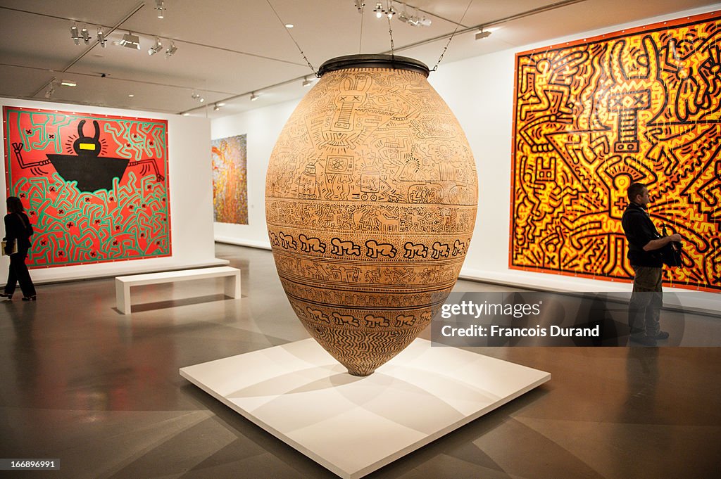 'Keith Haring' Exhibition Preview At Le Musee D'Art Moderne In Paris