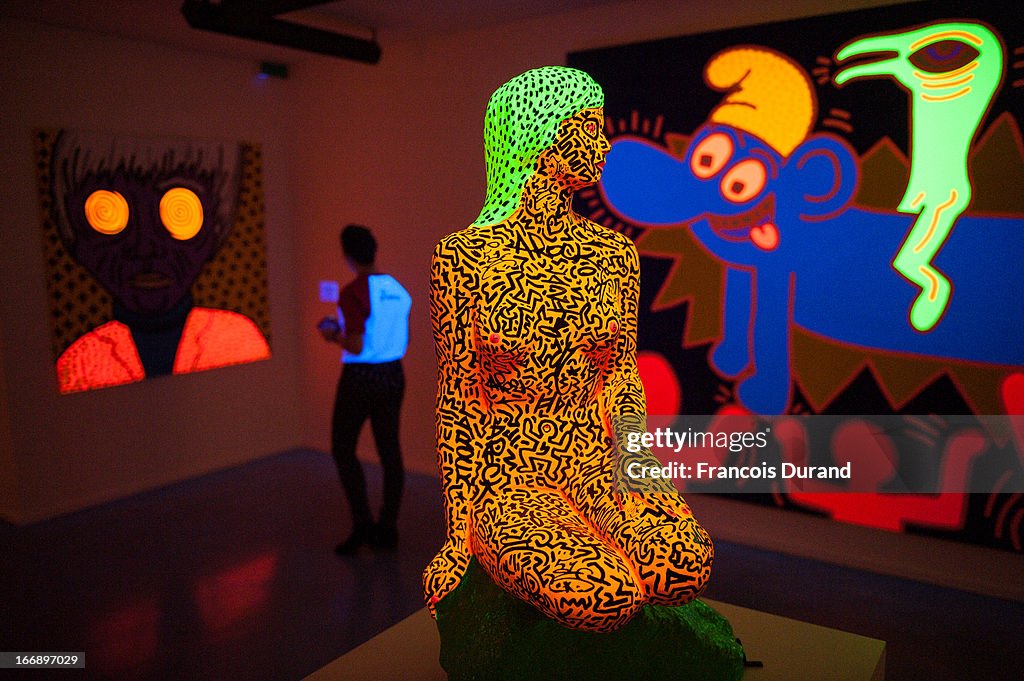 'Keith Haring' Exhibition Preview At Le Musee D'Art Moderne In Paris