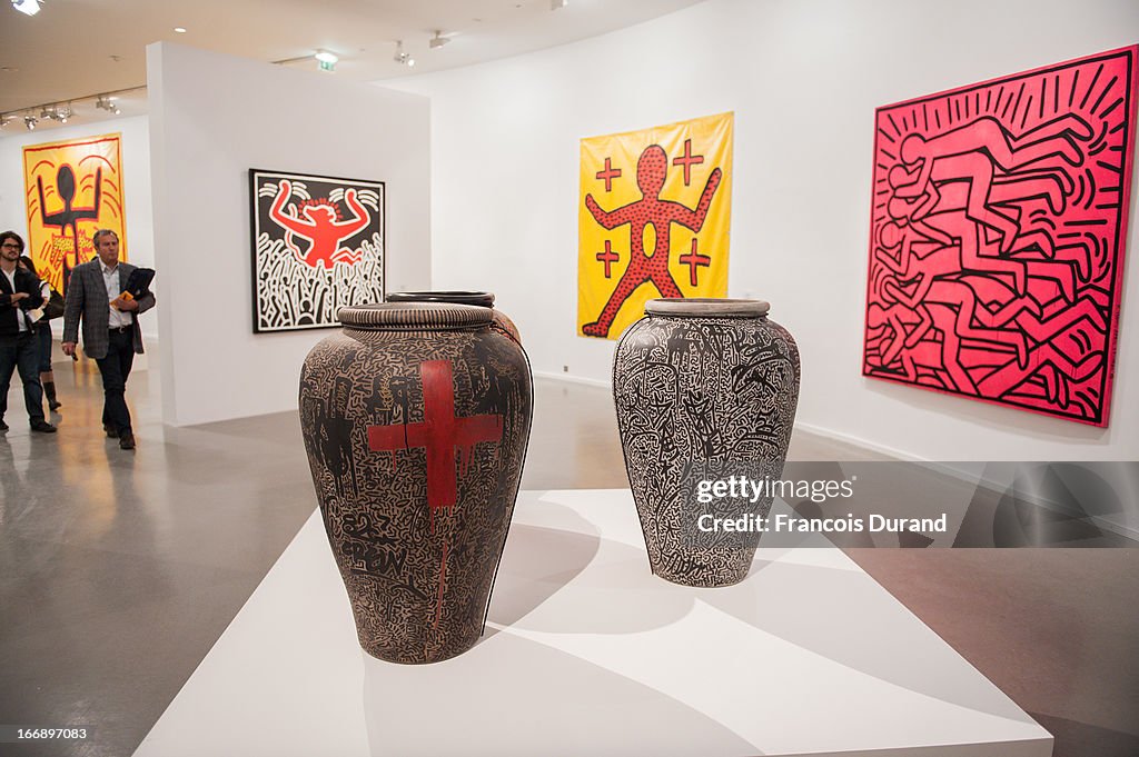 'Keith Haring' Exhibition Preview At Le Musee D'Art Moderne In Paris