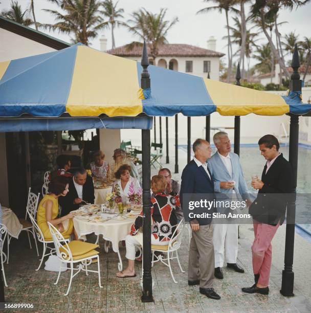 Pool party in Palm Beach, Florida, USA, 1964.