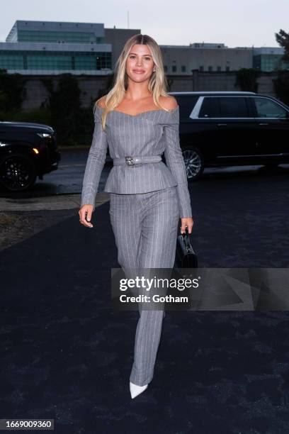 Sofia Richie attends the Ralph Lauren Fashion show during New York Fashion Week: The Shows at the Brooklyn Navy Yards on September 08, 2023 in New...