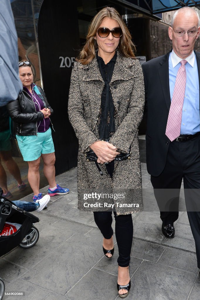 Celebrity Sightings In New York City - April 18, 2013