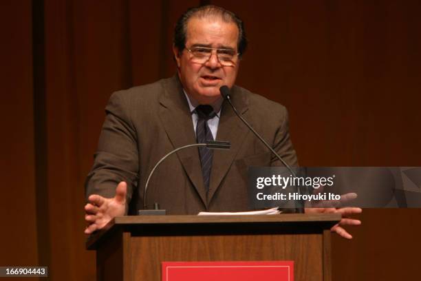 American Society for Arts event at the Juilliard School on Thursday, September 22, 2005.This image:Antonin Scalia.