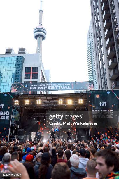 Nickelback performs at the Festival Street Music Stage during the 2023 Toronto International Film Festival on September 08, 2023 in Toronto, Ontario.