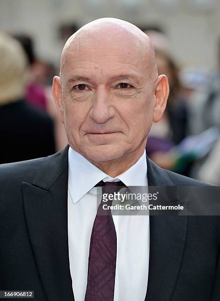 Sir Ben Kingsley attends a special screening of 'Iron Man 3' at Odeon Leicester Square on April 18, 2013 in London, England.