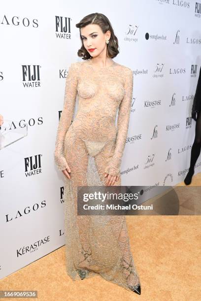 Charlotte D'Alessio attends The Daily Front Row's 10th Annual Fashion Media Awards at The Rainbow Room on September 08, 2023 in New York City.